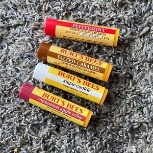 Burt's Bees Lip Balm Collection - Red, Brown, White, Yellow